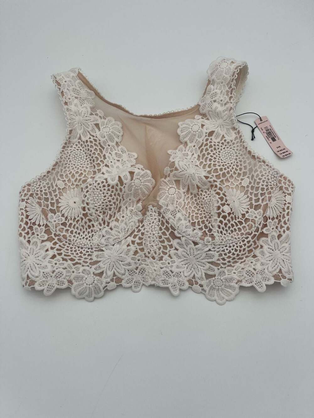 Victoria's Secret Dream Angels High Neck Floral Lace Bralette 34B sexy NWT $55